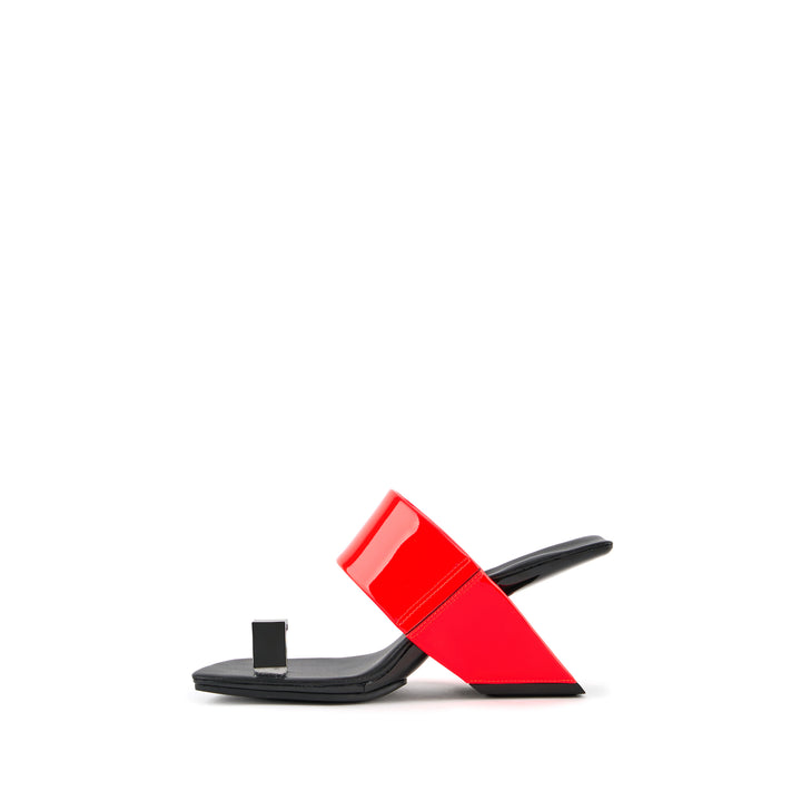 LOOP TOE HI CUBE RING FLUO RED