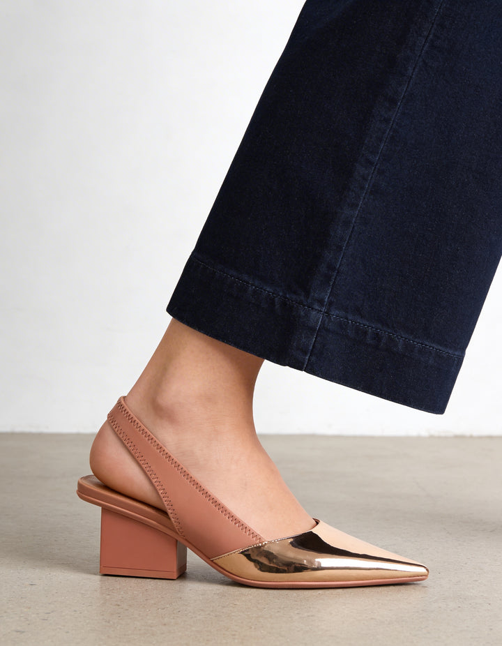 RAILA SLINGBACK MID ROSE GOLD
