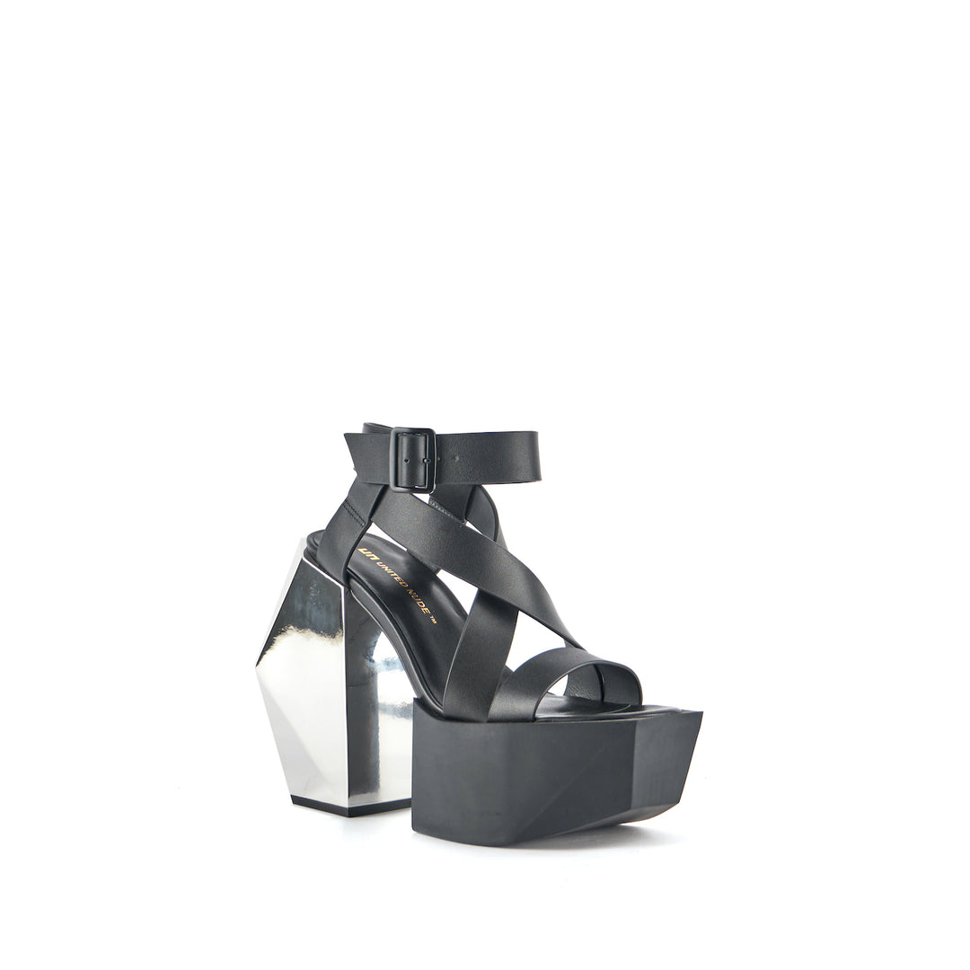 STAGE SANDAL BLACK SILVER